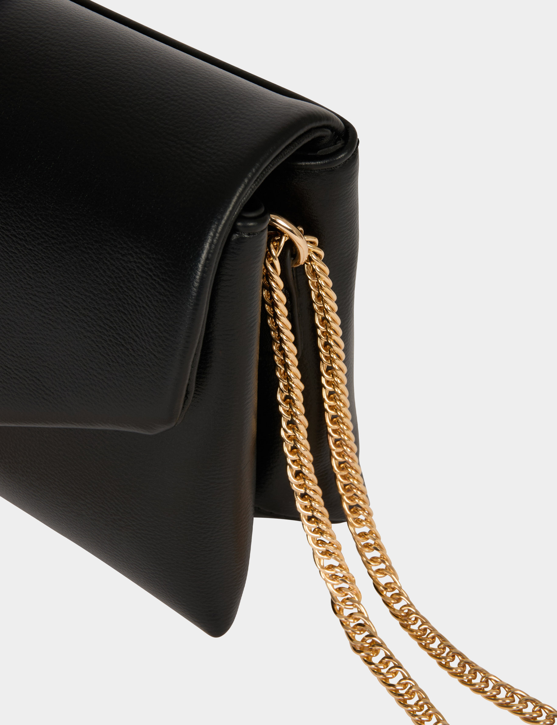 Sac bandouli&egrave;re similicuir noir femme