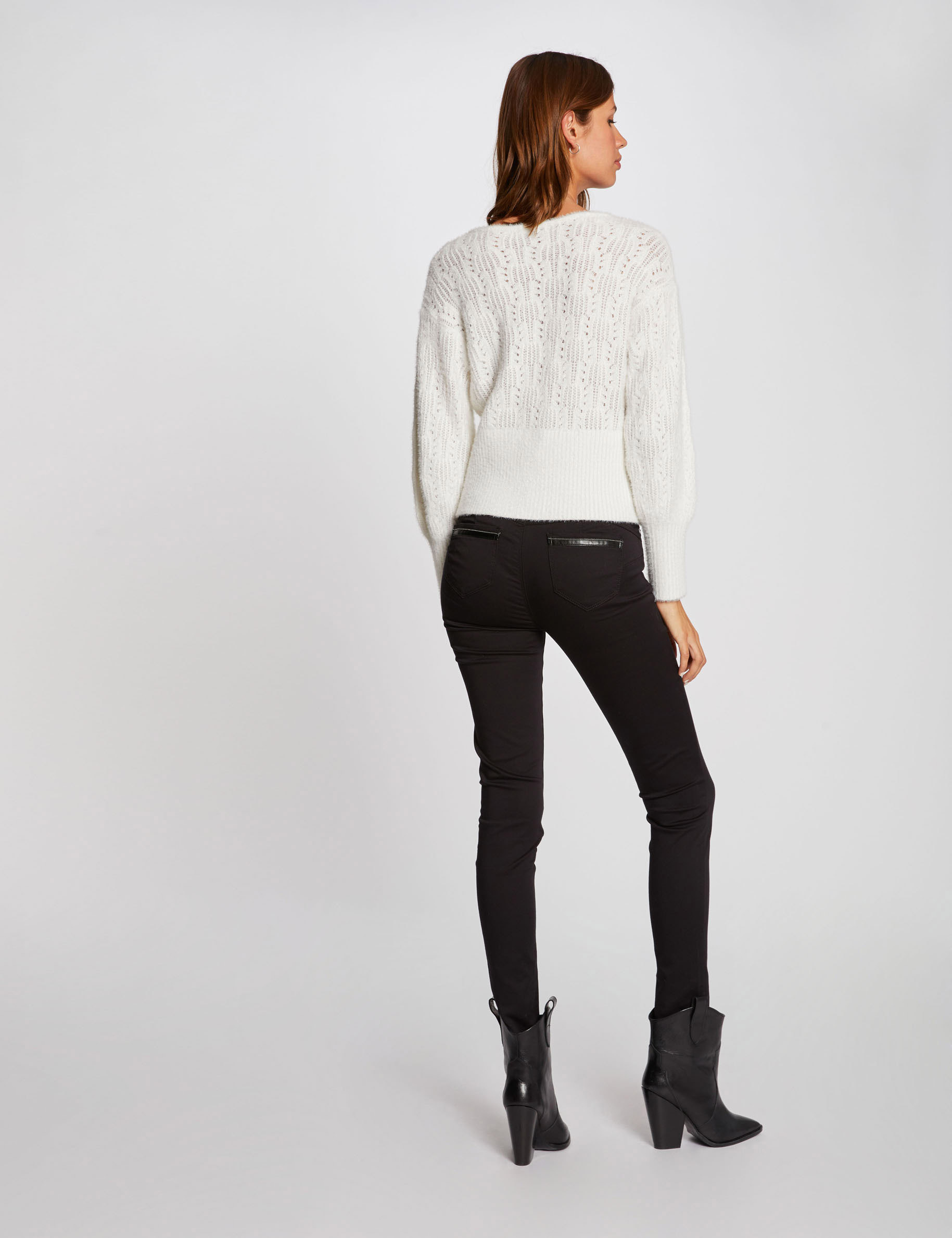 pantalon slim taille standard noir femme Pantalon slim taille standard noir femme
