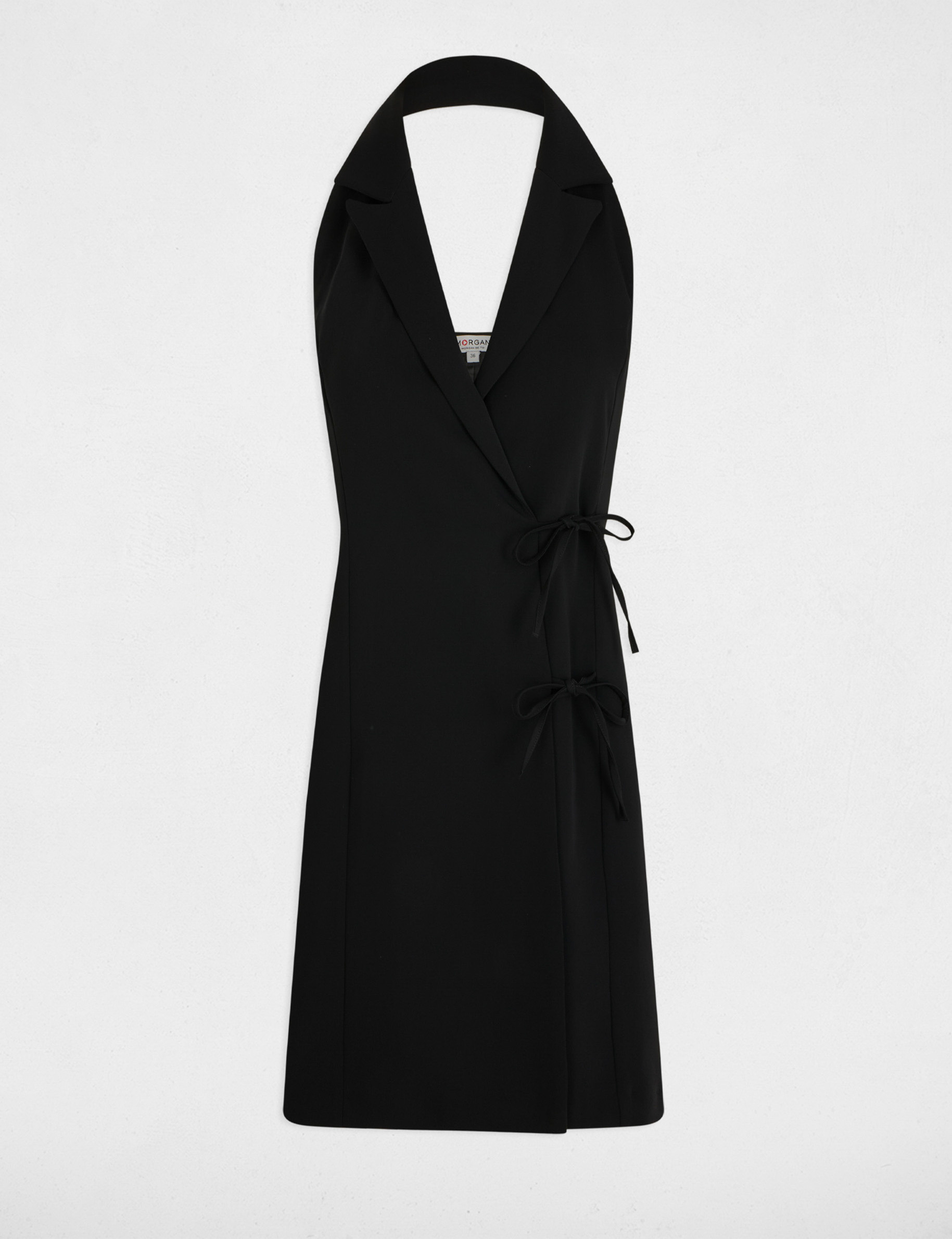 robe courte portefeuille noir femme Robe courte portefeuille noir femme