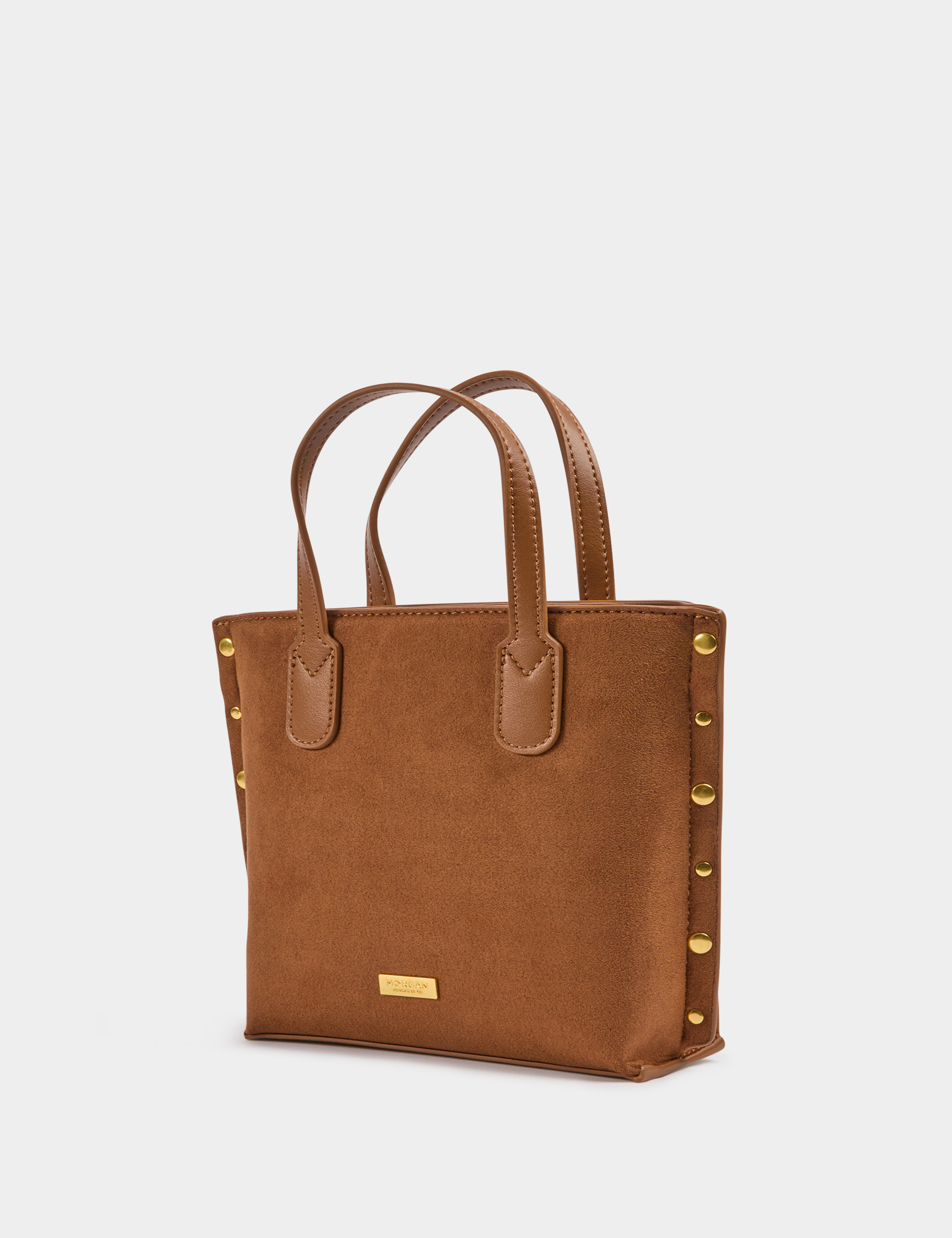 Sac cabas clout&eacute; camel femme