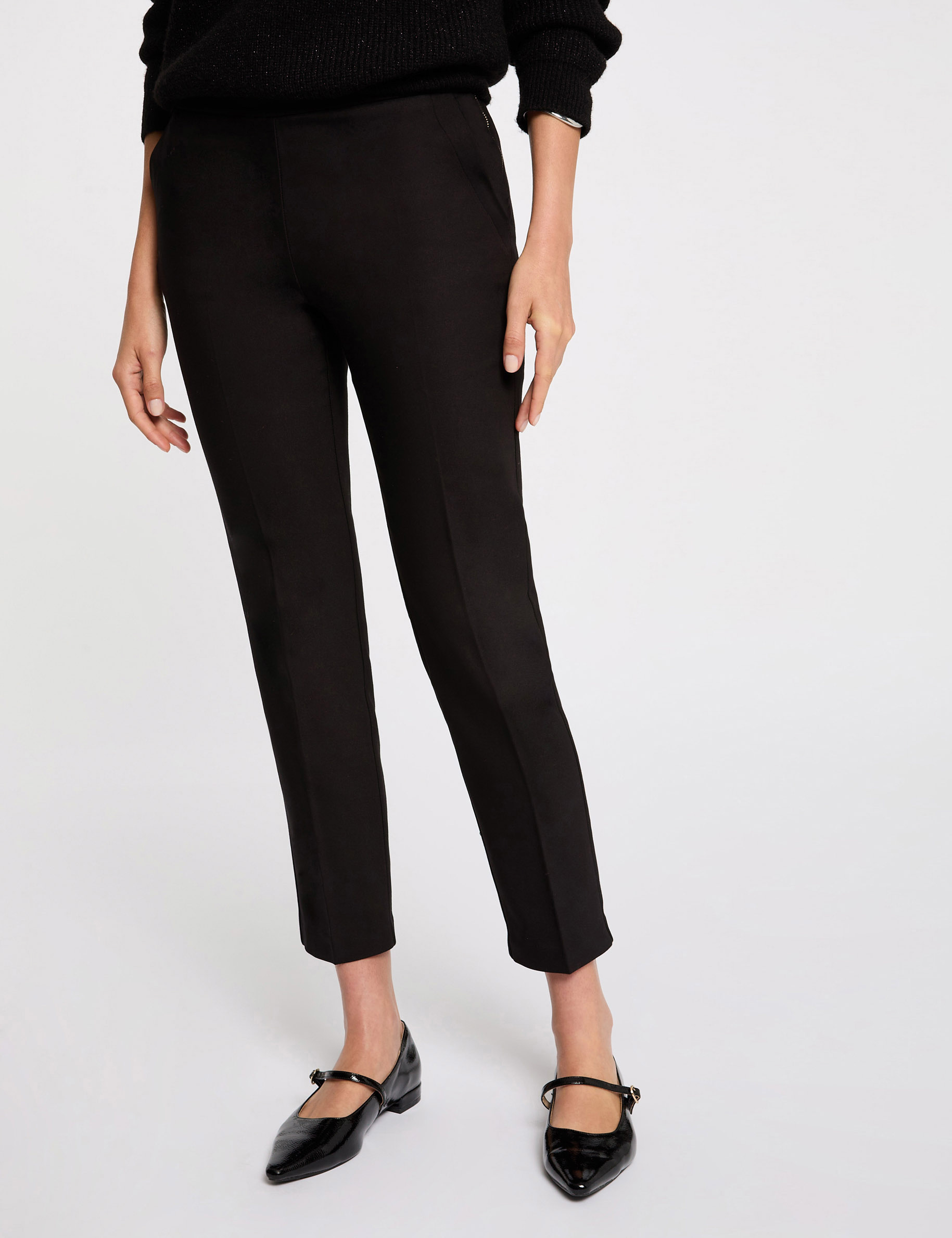 78 zigarettenhose schwarz damen 7/8-Zigarettenhose schwarz damen