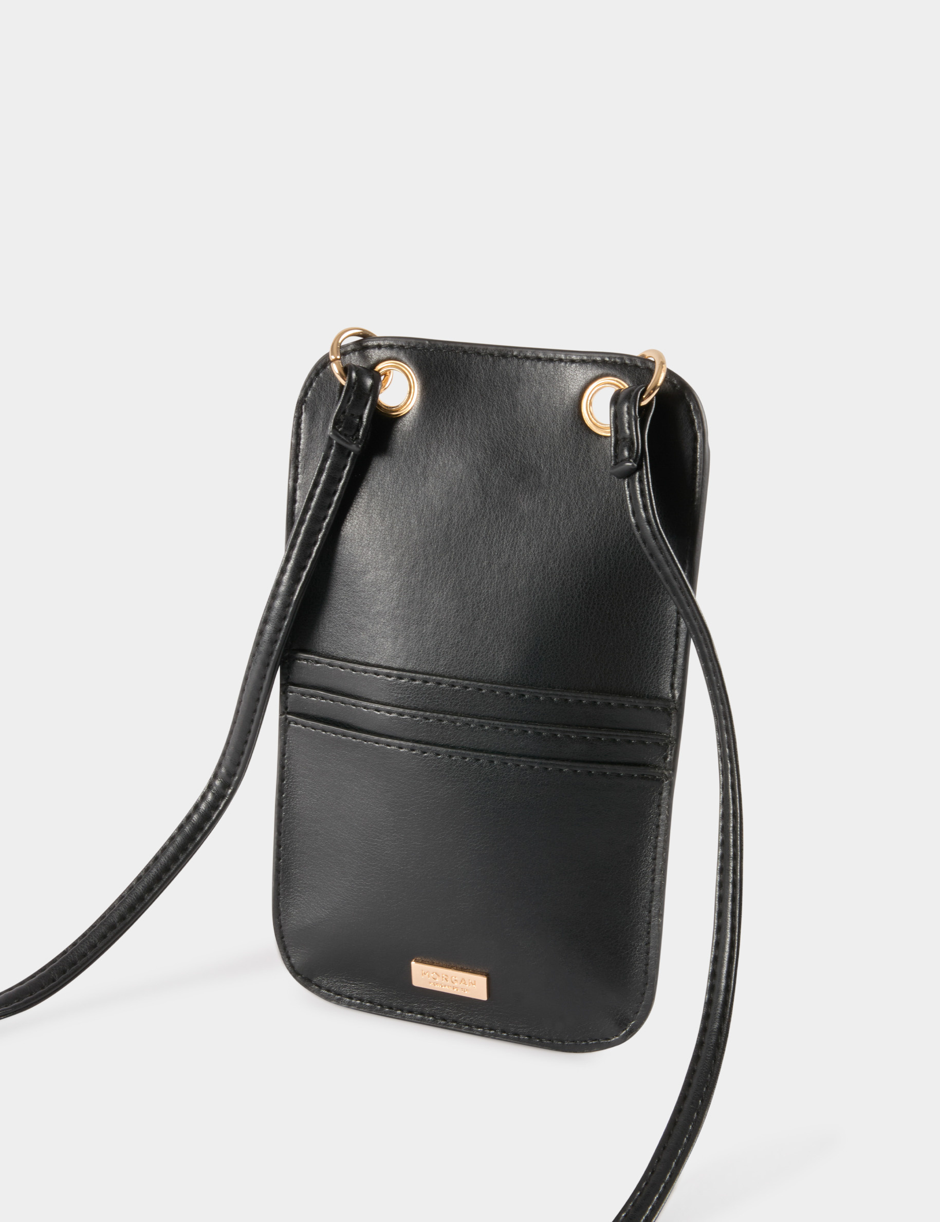 Pochette boucle coeur noir femme