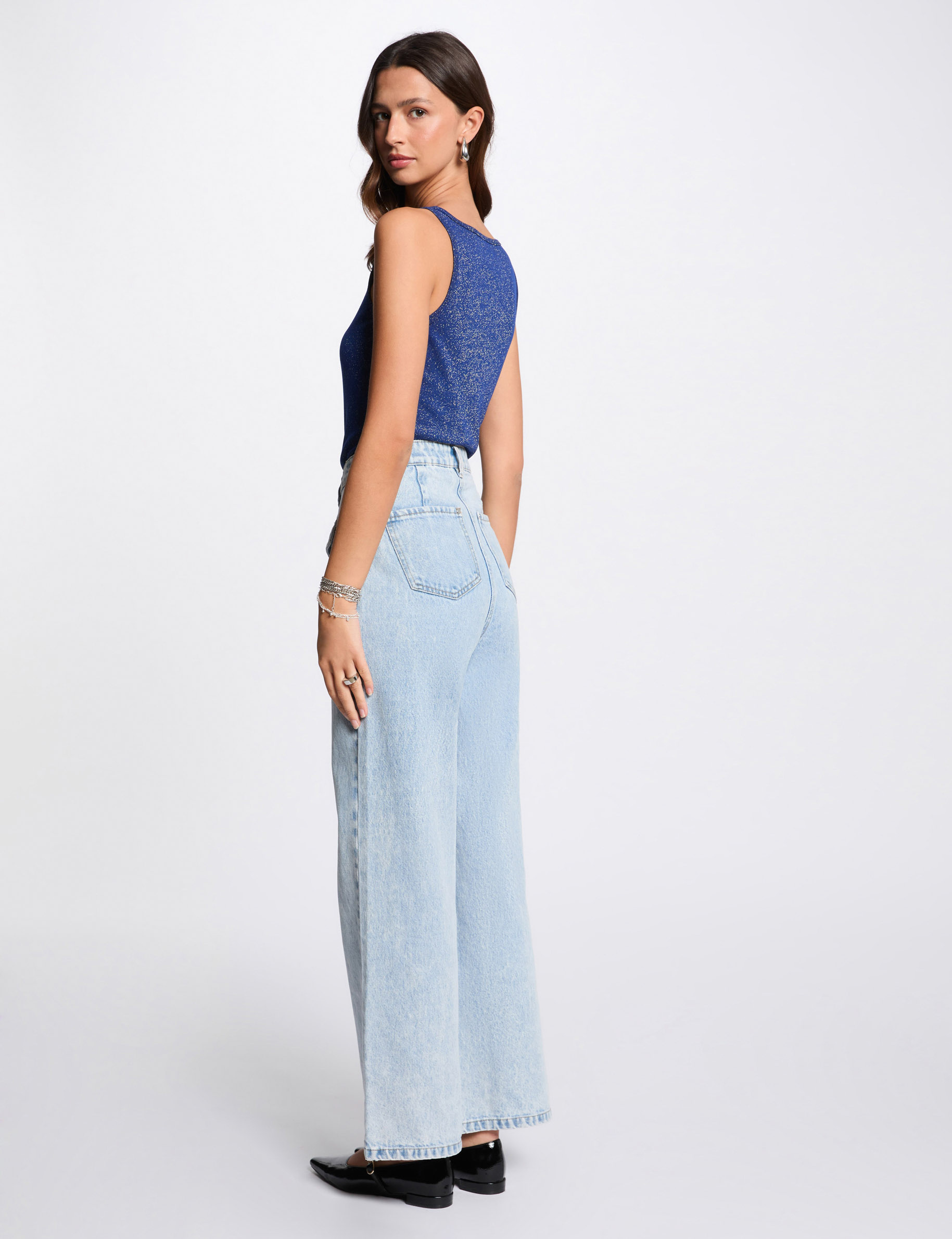 debardeur sans manches bleu electrique femme Débardeur sans manches bleu electrique femme