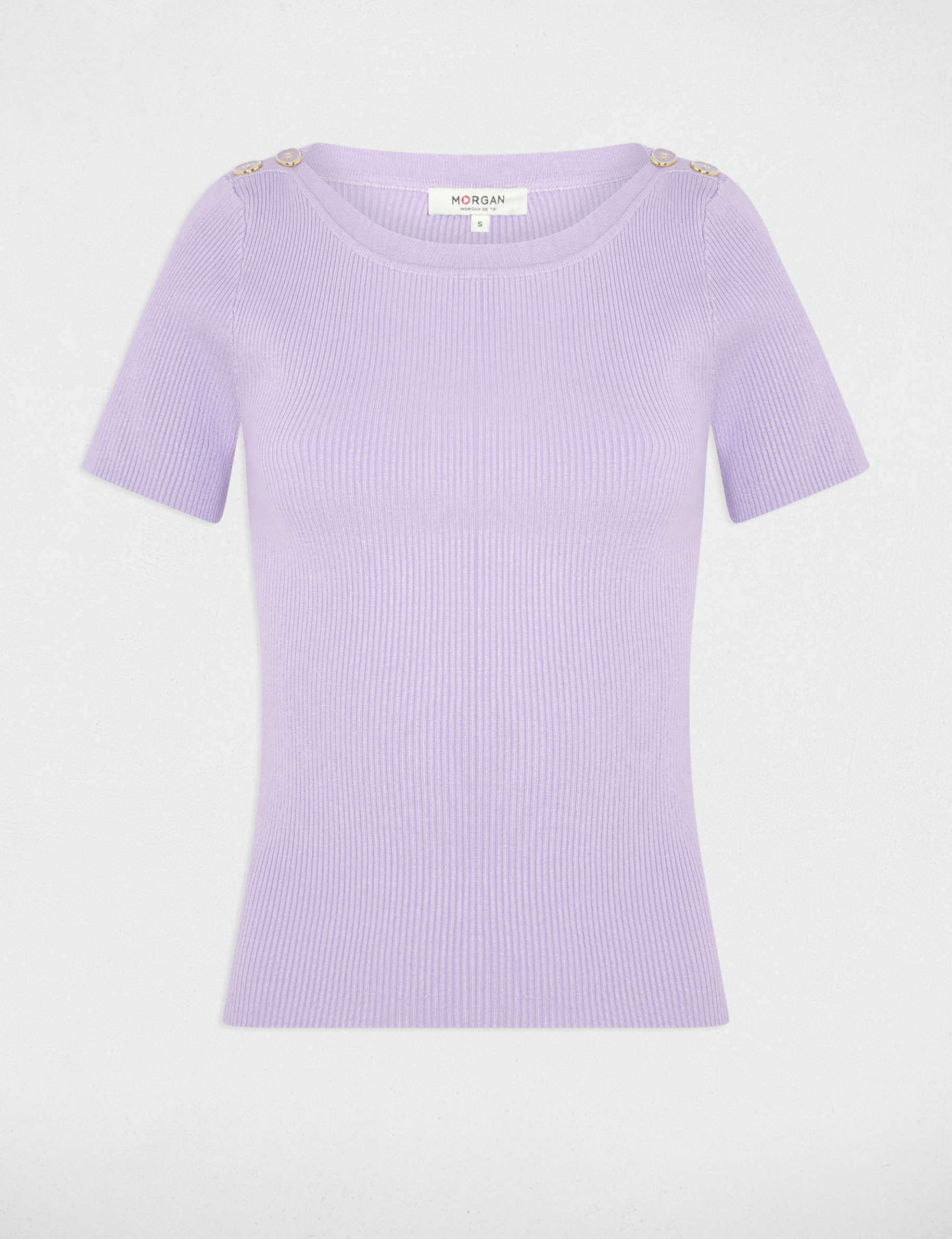 Pullover mit U-Boot-Ausschnitt mauve damen