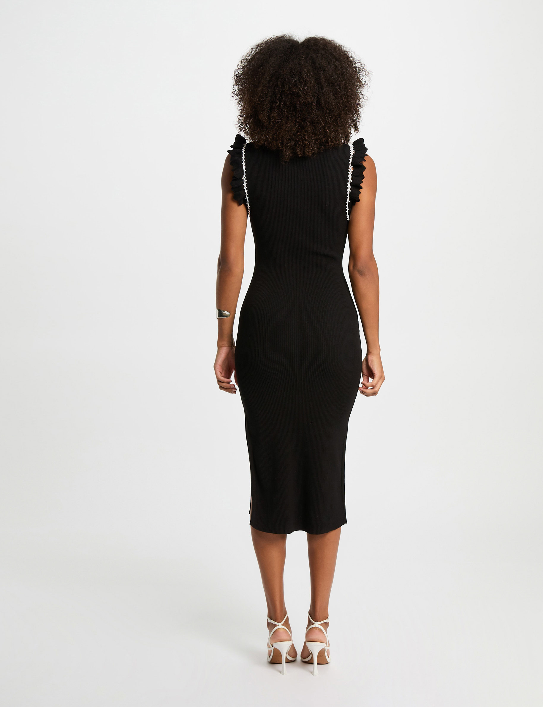 robe tricot ajustee noir femme Robe tricot ajustée noir femme