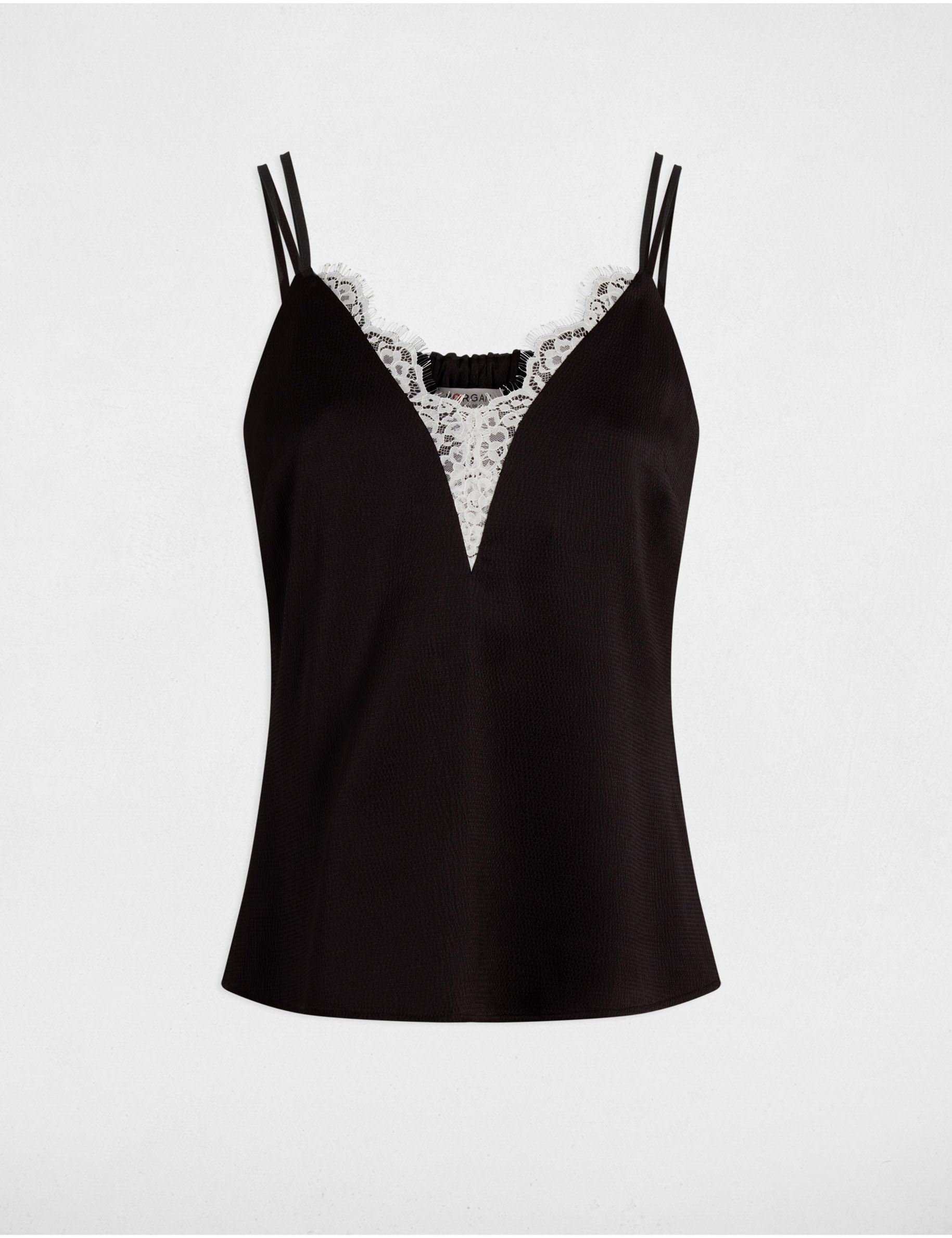 top mit dunnen tragern schwarz damen Top mit dünnen Trägern schwarz damen