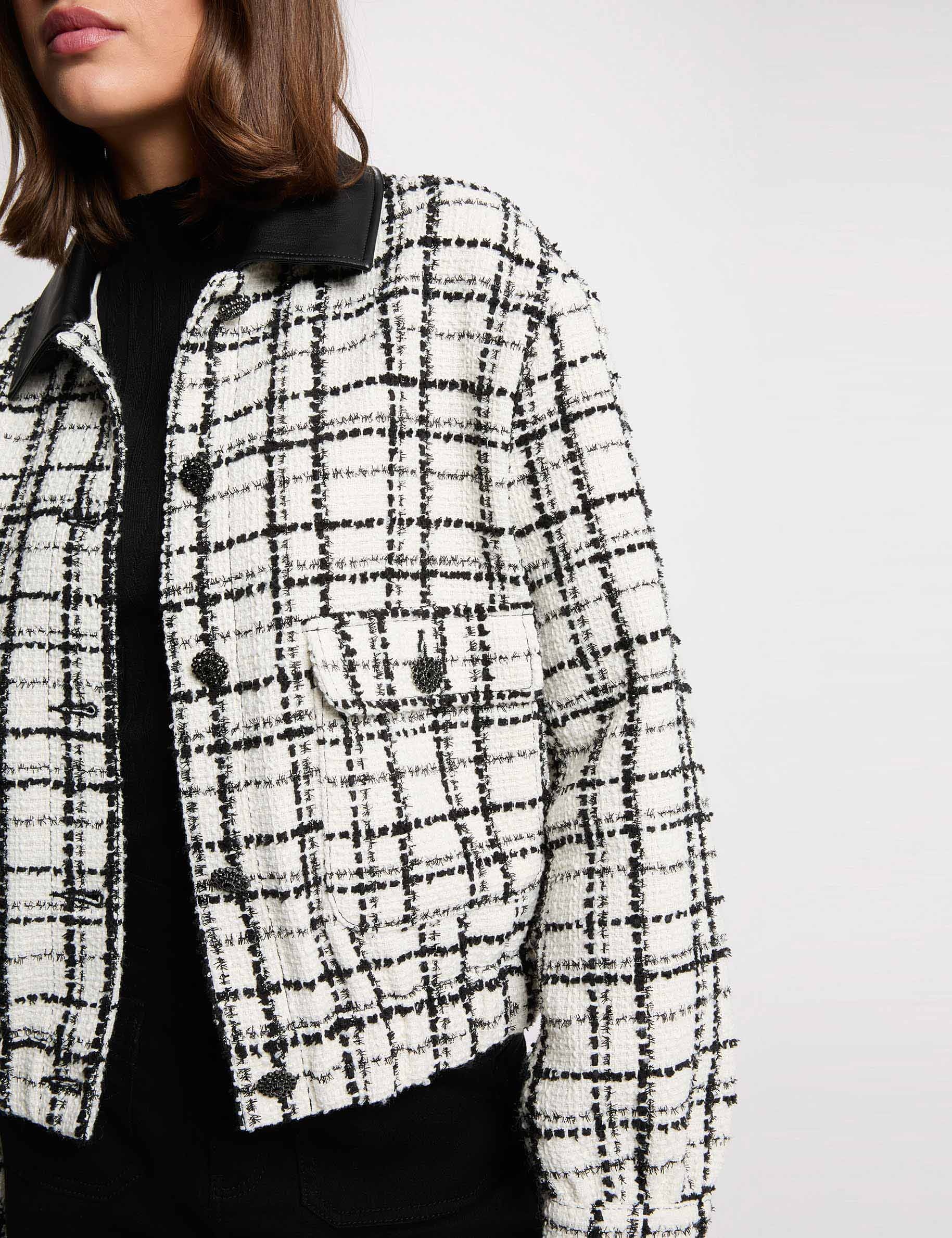 Oversize-Tweedjacke mehrfarbig damen