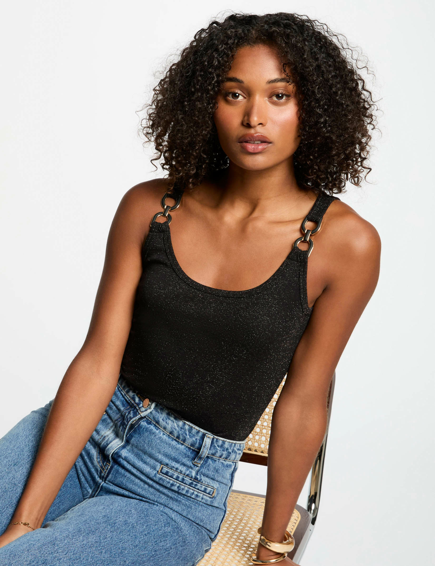 debardeur sans manches noir femme Débardeur sans manches noir femme