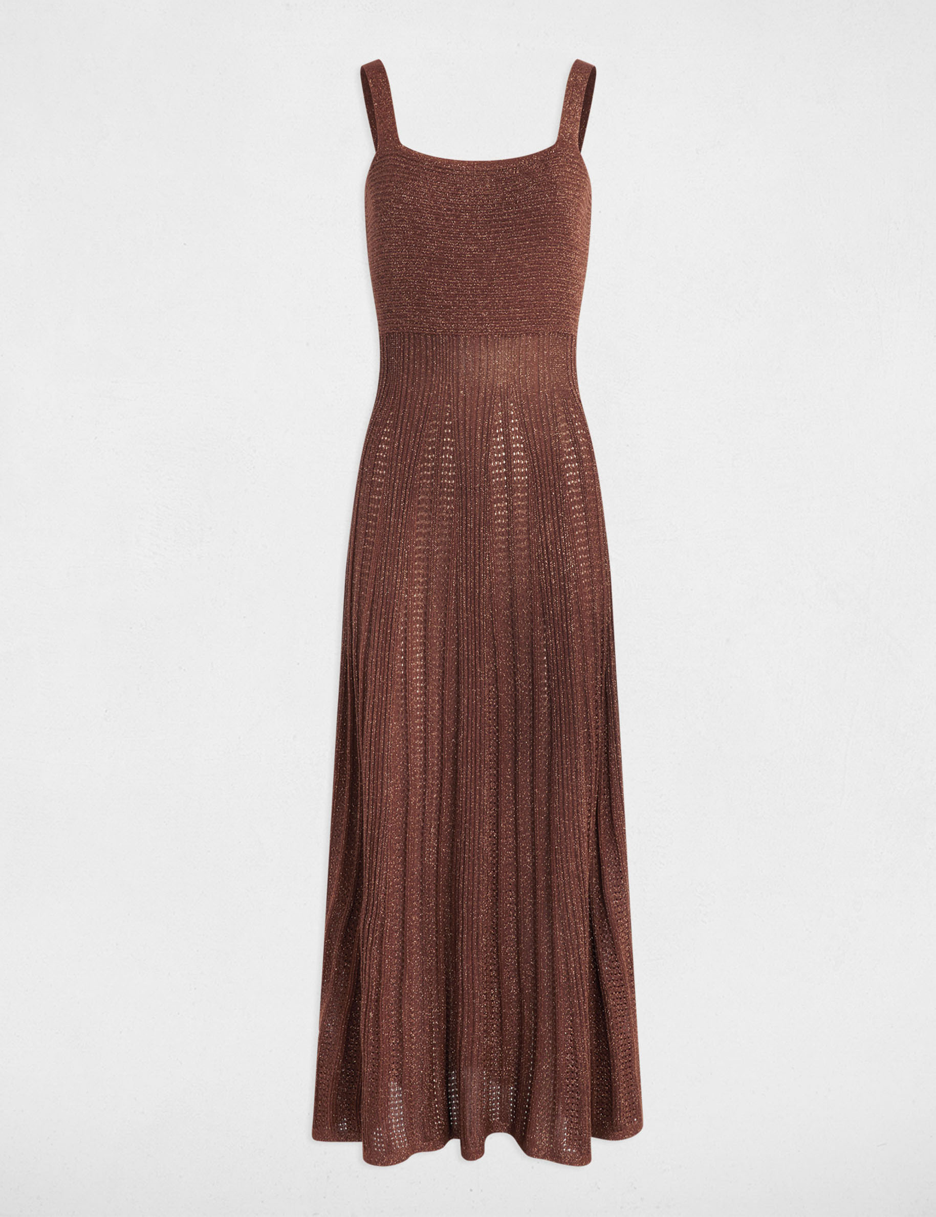 langes gerades strickkleid cognacbraun damen Langes gerades Strickkleid cognacbraun damen