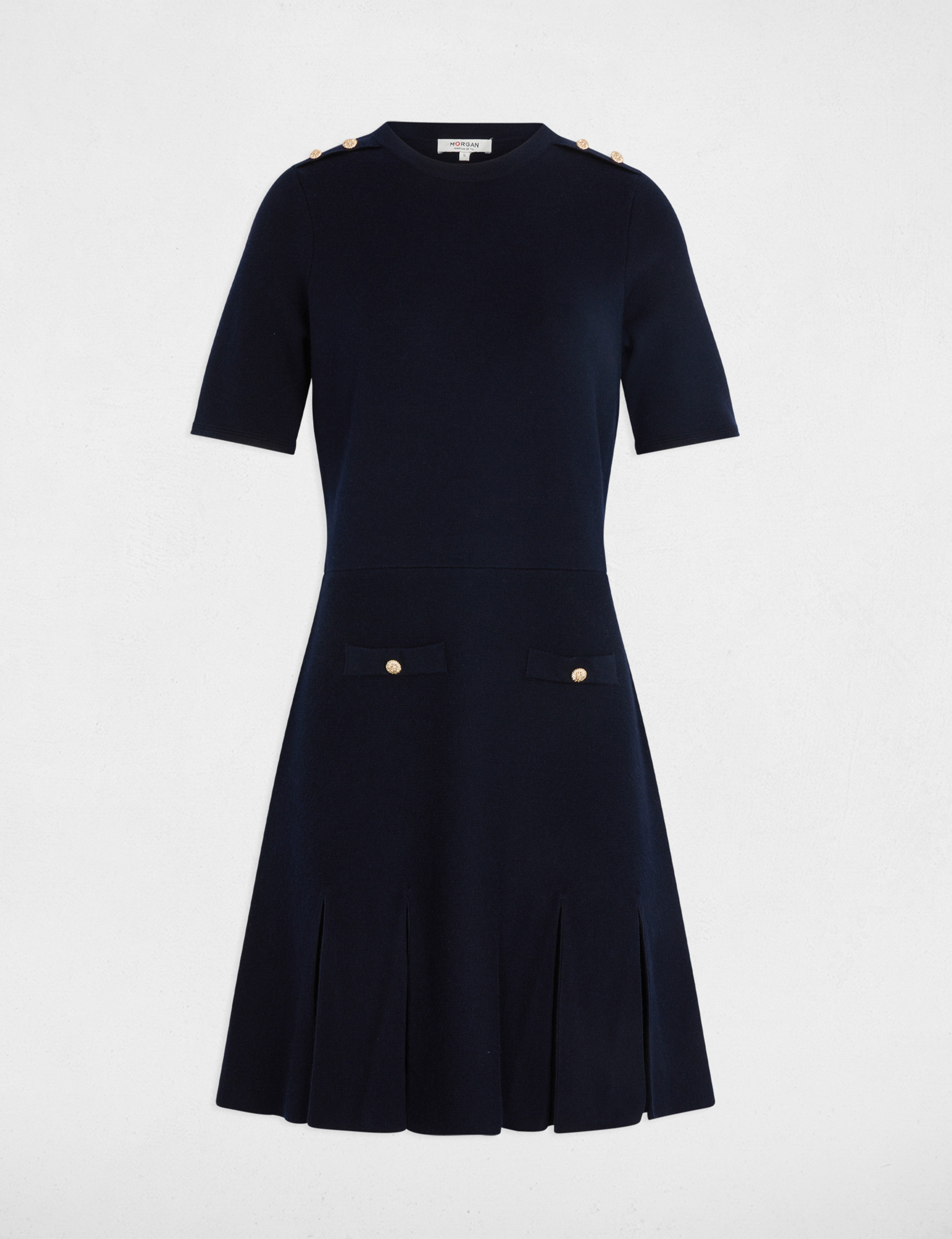 robe courte trapeze bleu marine femme Robe courte trapèze bleu marine femme