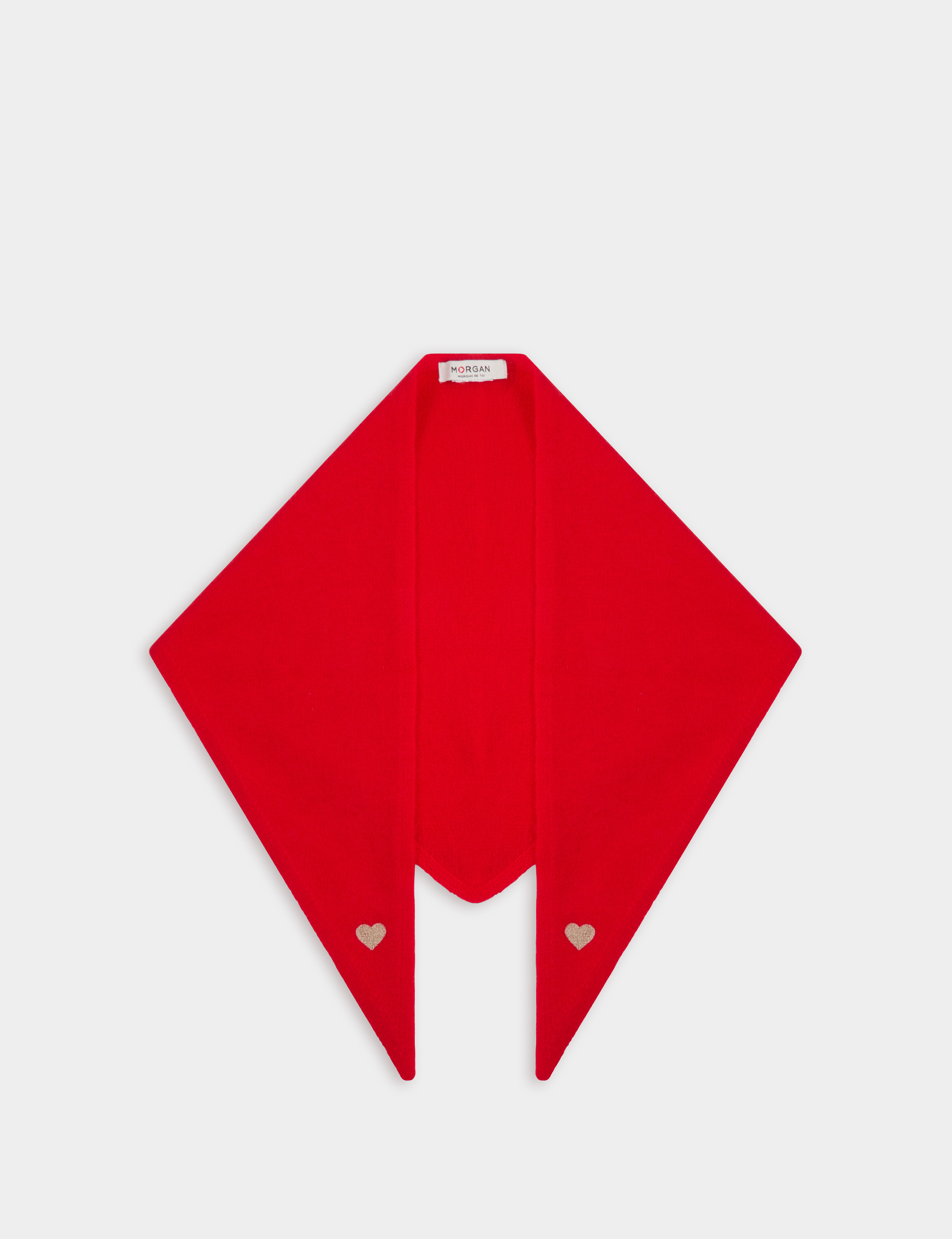 &Eacute;charpe brod&eacute;e rouge femme