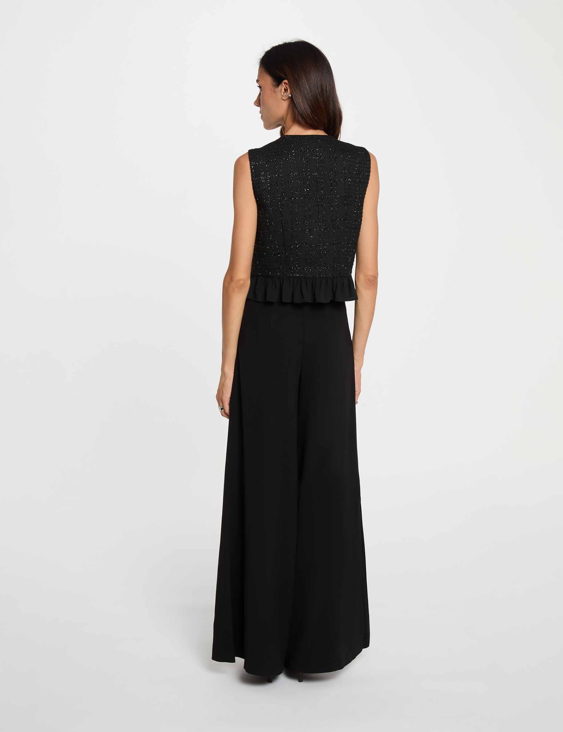 Chemise sans manches noir femme
