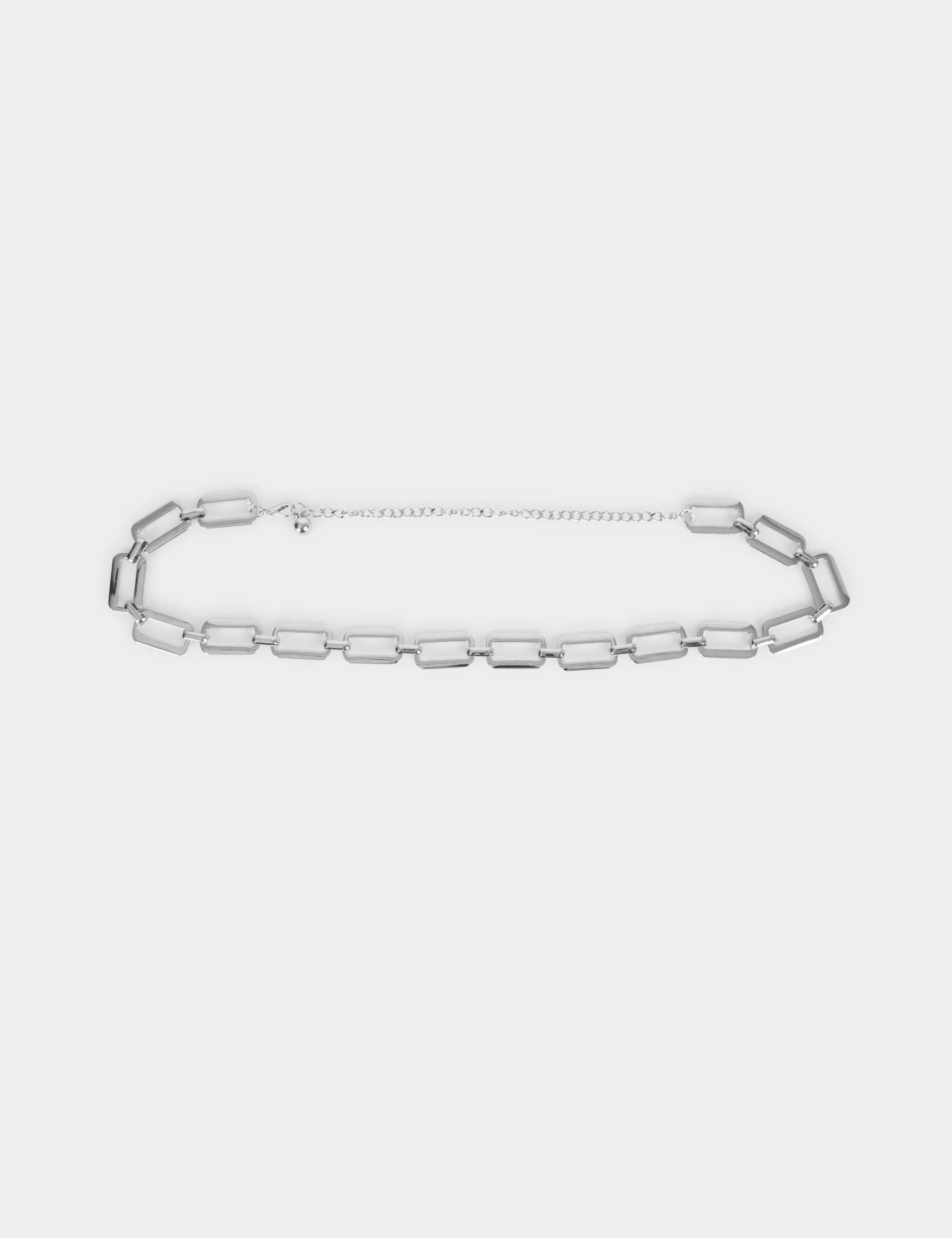 Ceinture cha&icirc;ne couleur argent femme