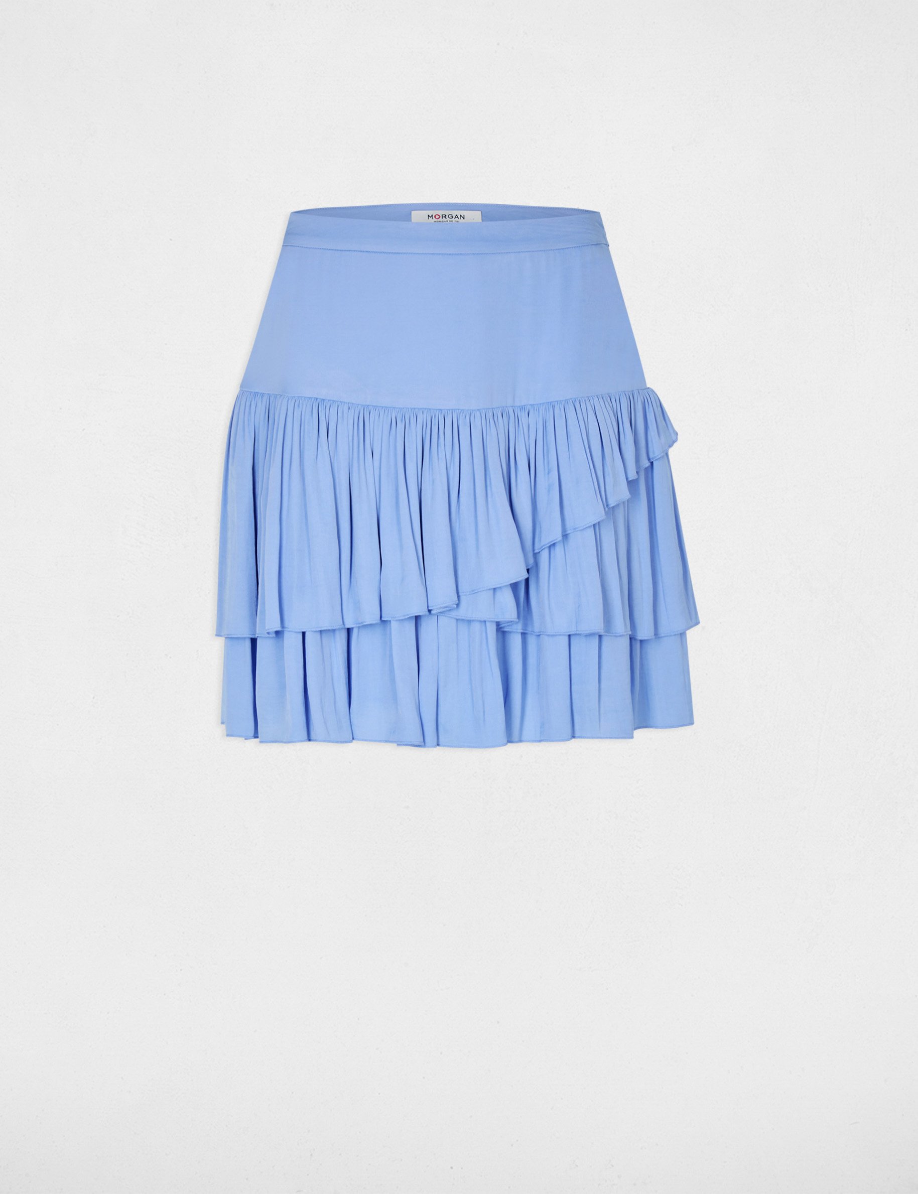 Kurzer, figurbetonter Rock blau damen