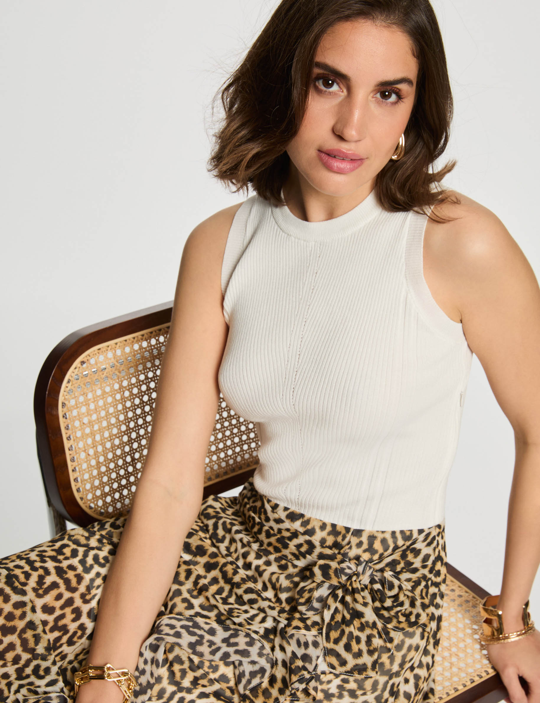 ausgestelltes kleid mit muster mehrfarbig damen Ausgestelltes Kleid mit Muster mehrfarbig damen