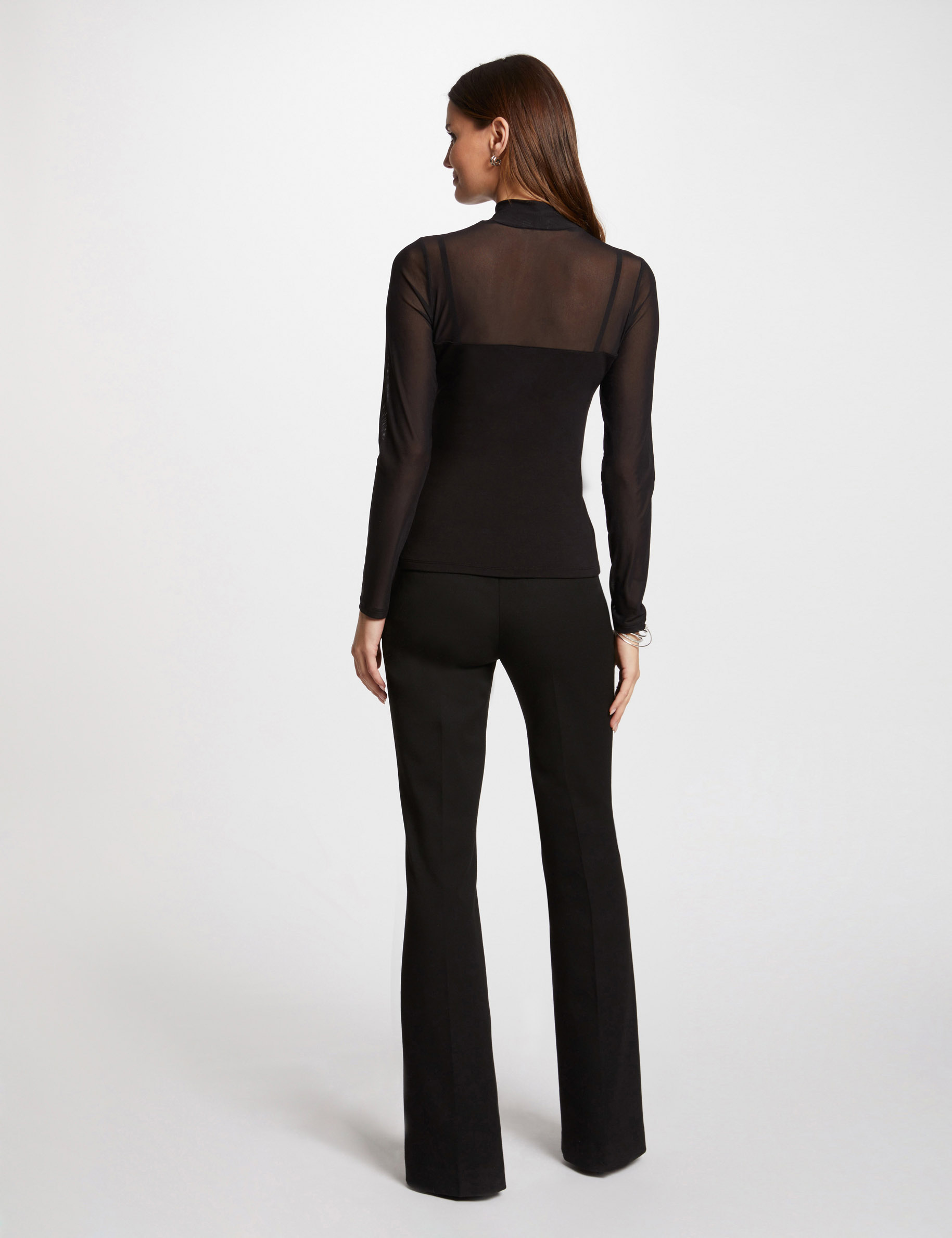 t shirt manches longues noir femme T-shirt manches longues noir femme