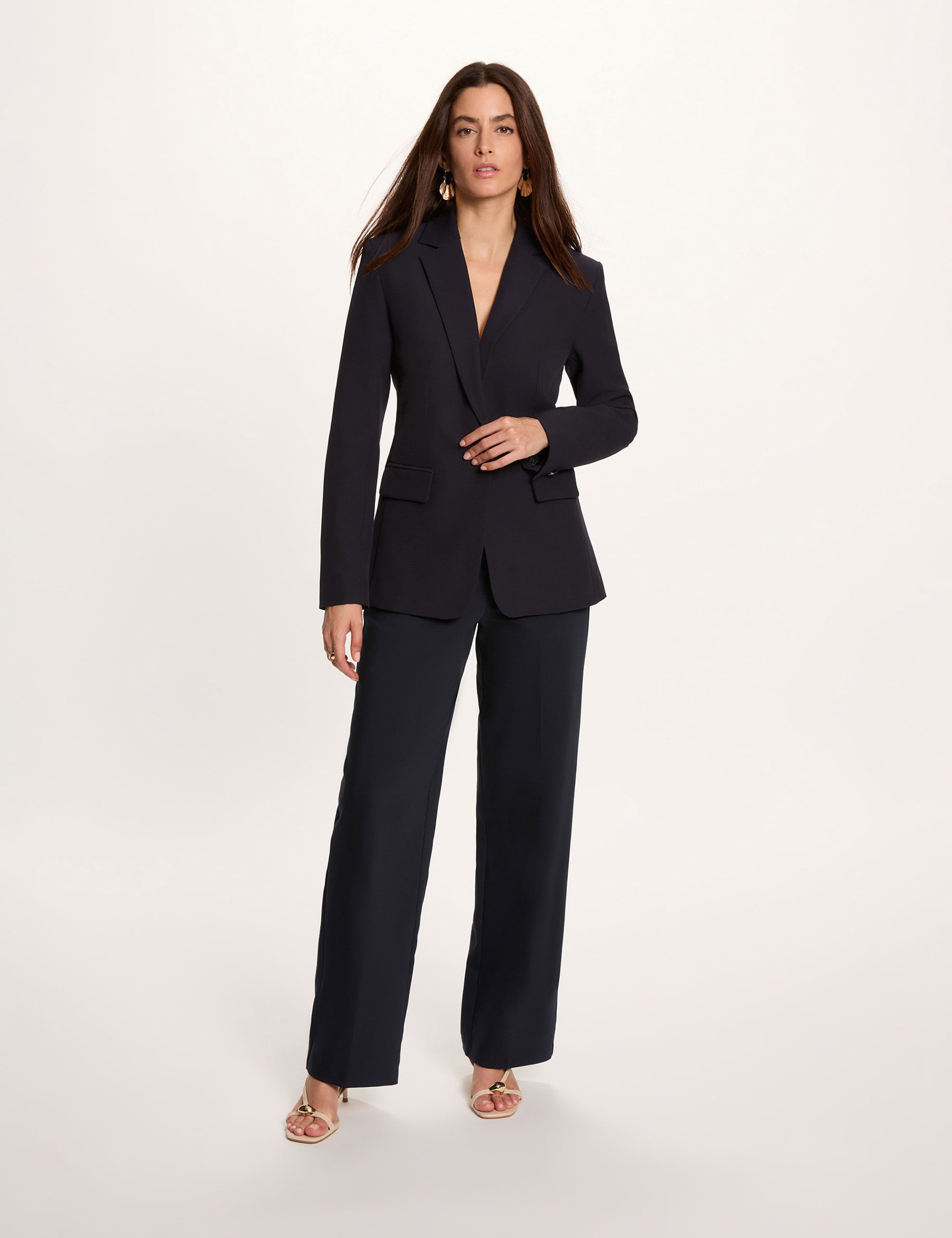Veste blazer bleu marine femme