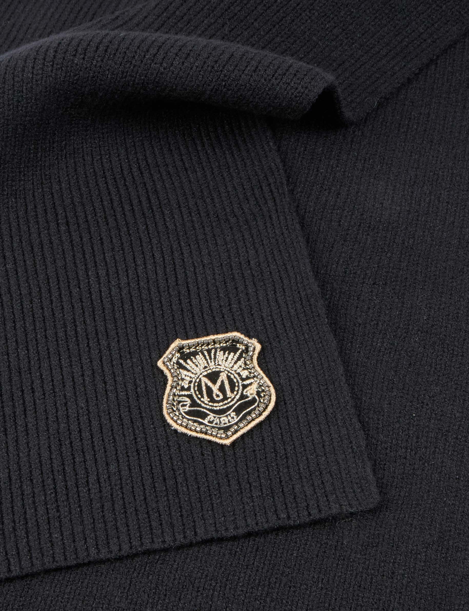 &Eacute;charpe &eacute;cusson noir femme