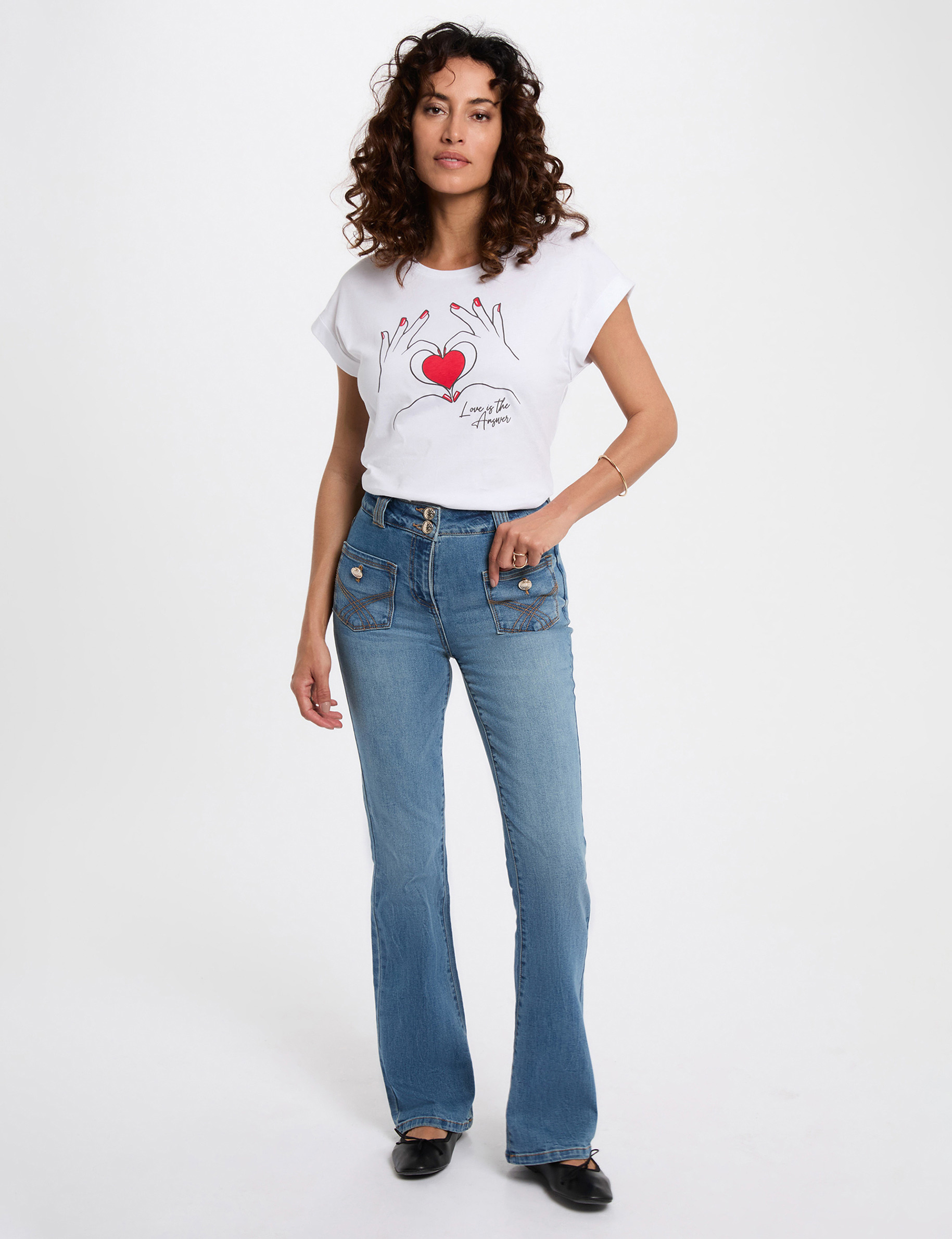 kurzes t shirt weiss damen Kurzes T-Shirt weiss damen
