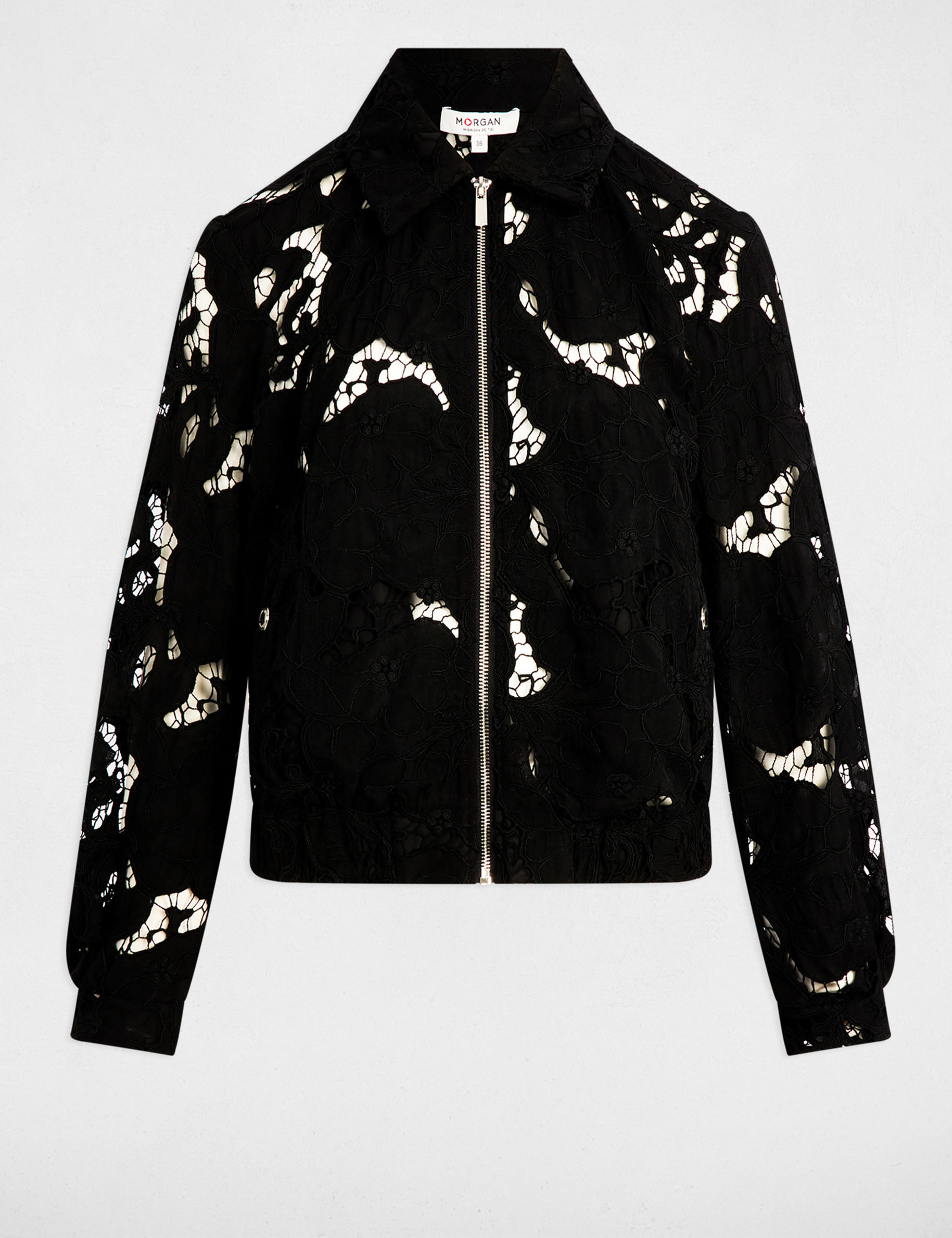 kurze jacke mit spitze schwarz damen Kurze Jacke mit Spitze schwarz damen