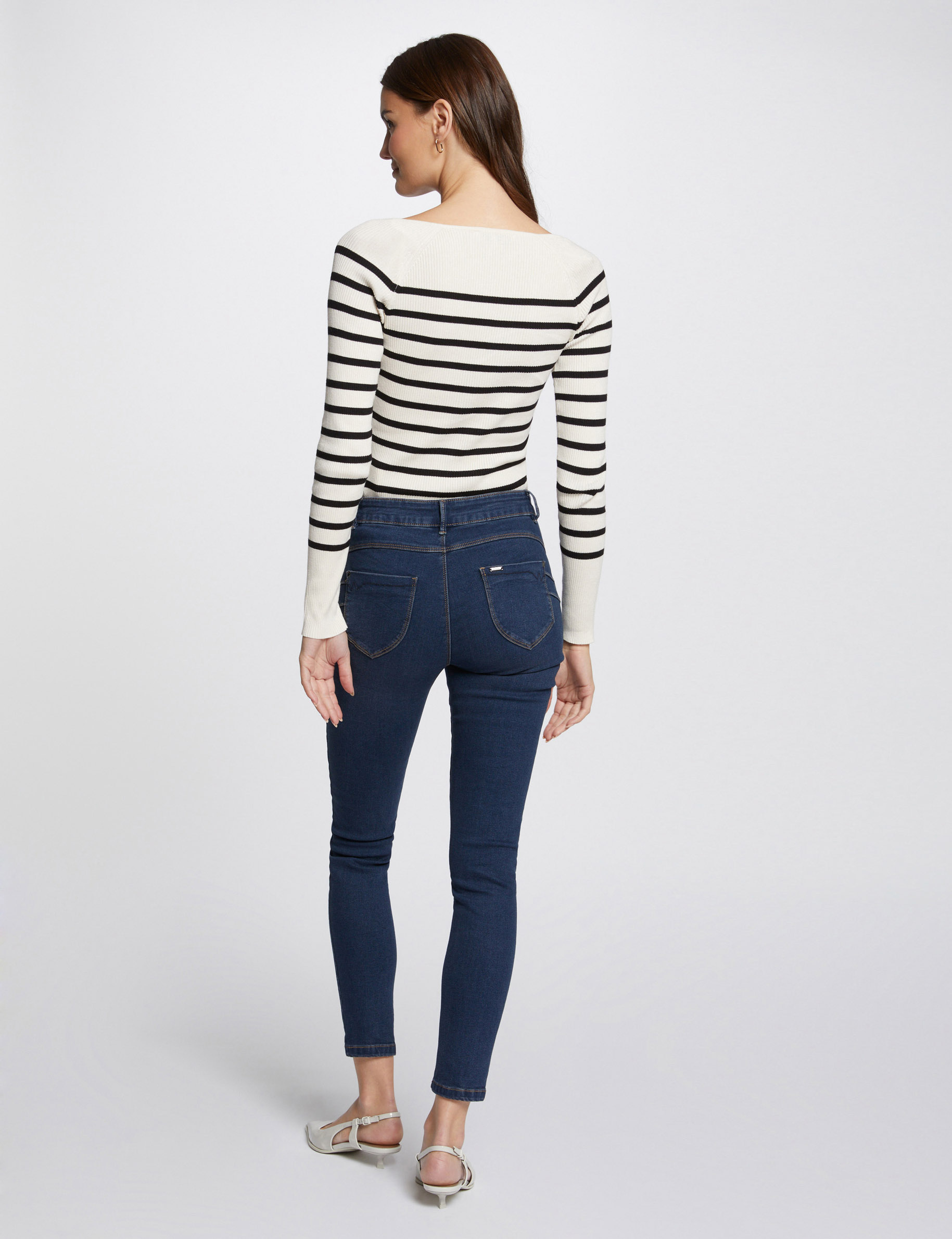 jeans slim taille standard denim brut femme Jeans slim taille standard denim brut femme