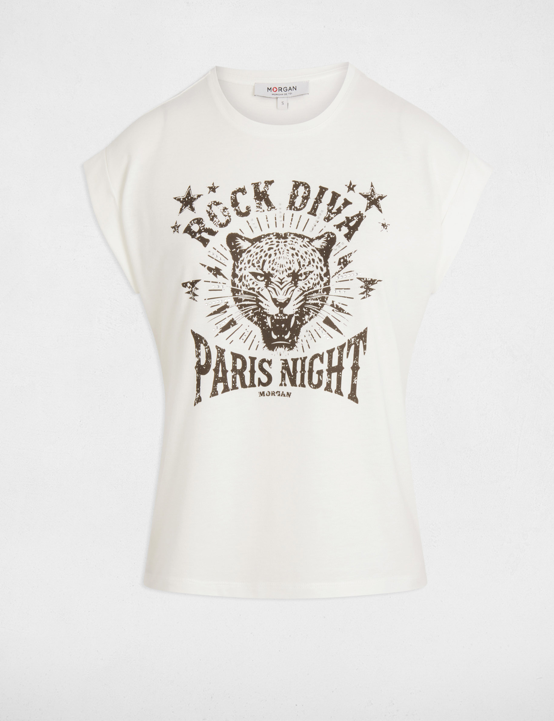 t shirt a inscription blanc femme T-shirt à inscription blanc femme