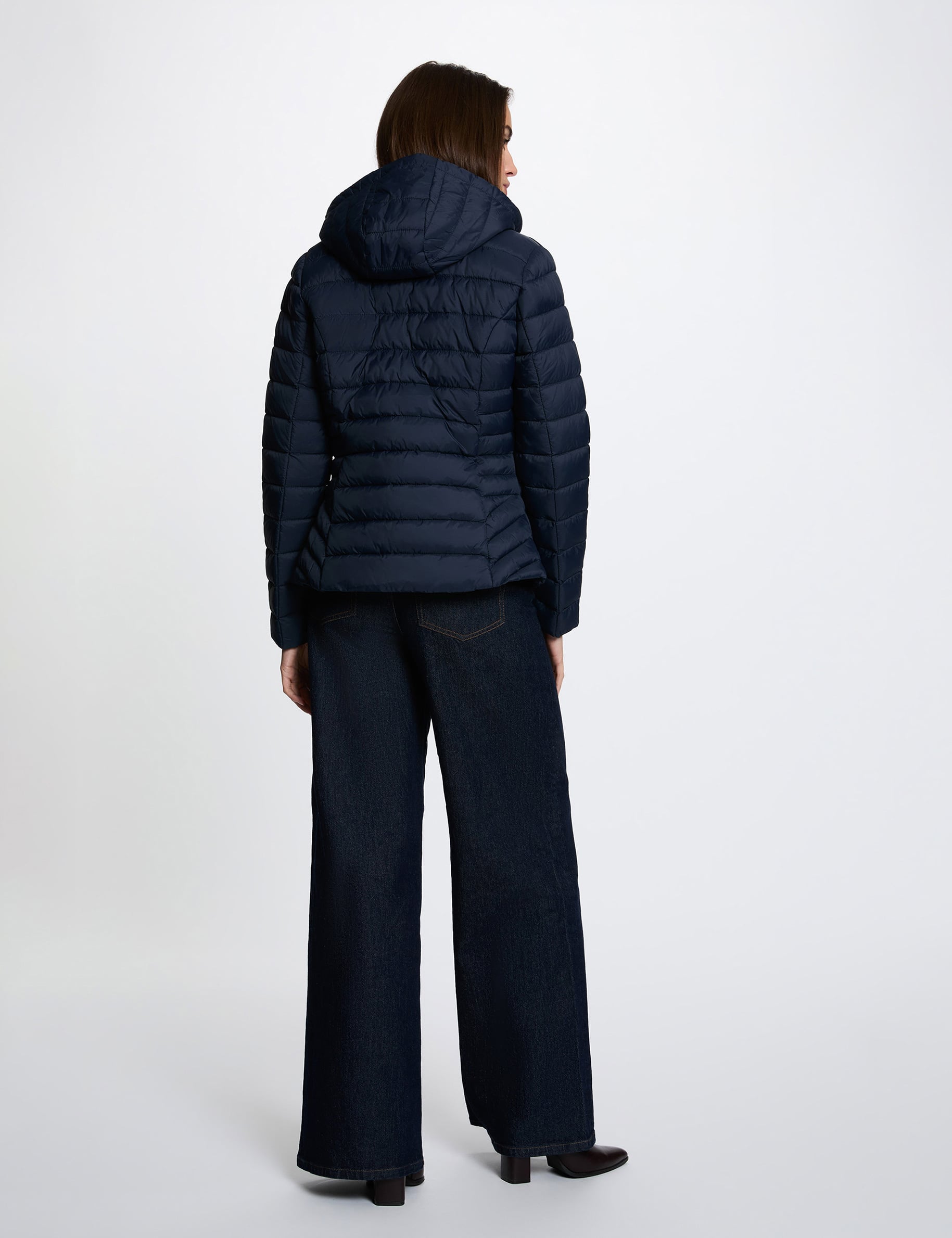 Steppjacke mit Stehkragen marineblau damen