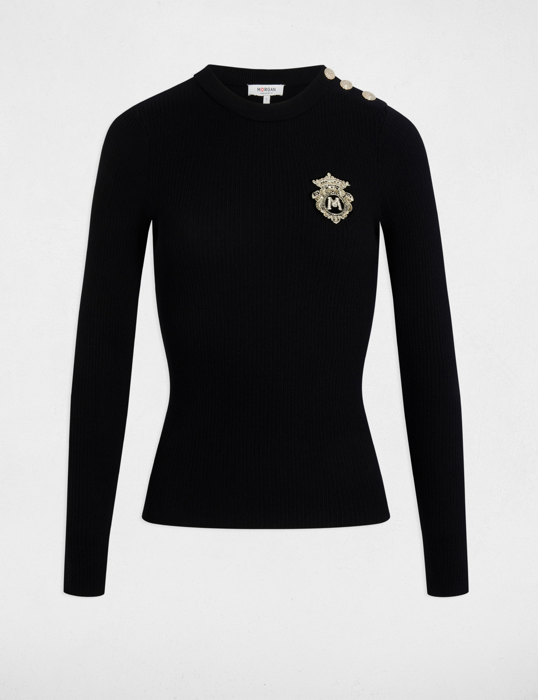 pullover mit rundhalsausschnitt schwarz damen Pullover mit Rundhalsausschnitt schwarz damen