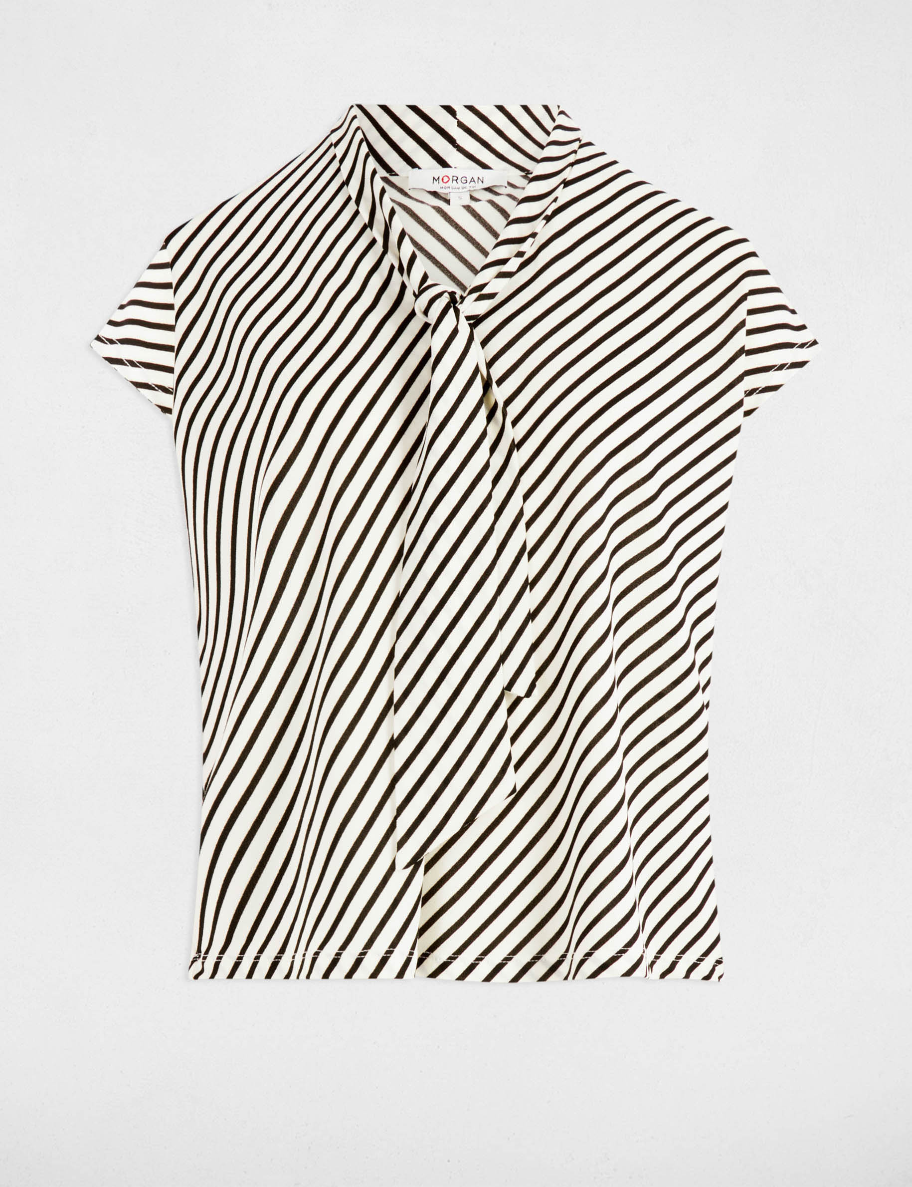 t shirt manches courtes raye blanc femme T-shirt manches courtes rayé blanc femme